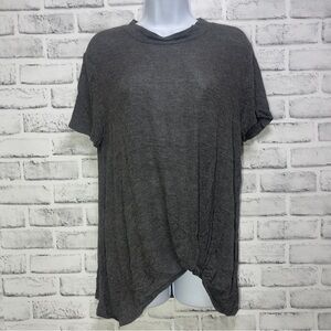 Olive & Oak Super Soft Twist Front High/Low Top Large